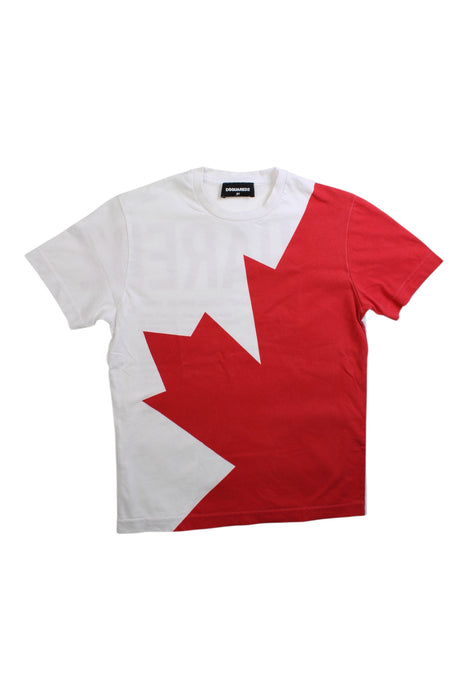 A Red Short Sleeve T Shirts from DSquared2 in size 8Y for boy. (Front View)