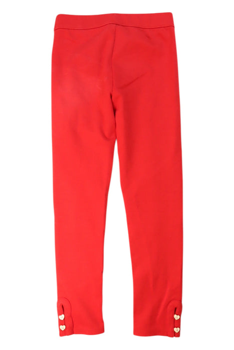 A Red Leggings from Janie & Jack in size 6T for girl. (Back View)