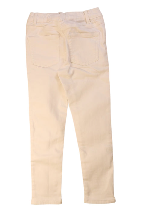 A Beige Dress Pants from Crewcuts in size 6T for girl. (Back View)