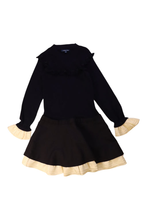A Black Long Sleeve Dresses from Nicholas & Bears in size 6T for girl. (Front View)
