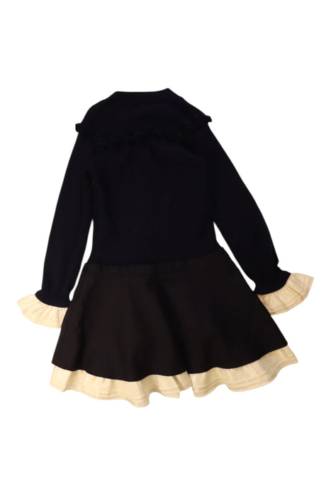 A Black Long Sleeve Dresses from Nicholas & Bears in size 6T for girl. (Back View)