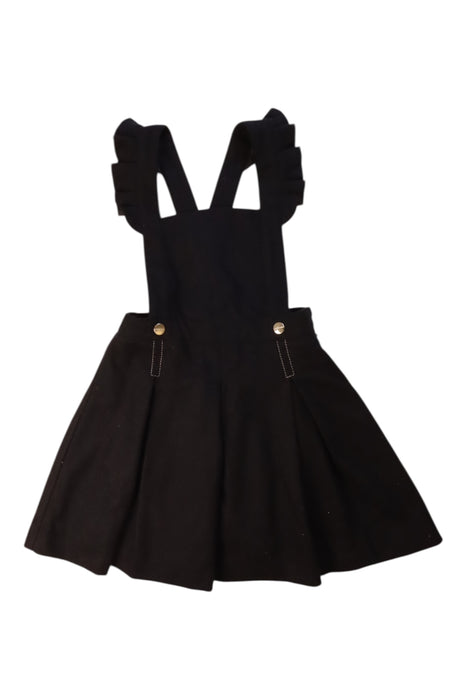 A Black Overall Dresses from Jacadi in size 6T for girl. (Front View)