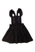 A Black Overall Dresses from Jacadi in size 6T for girl. (Back View)