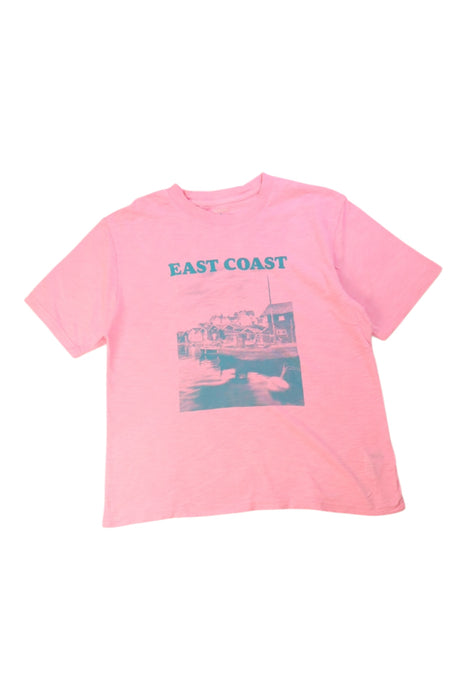 A Pink Short Sleeve T Shirts from Crewcuts in size 10Y for girl. (Front View)