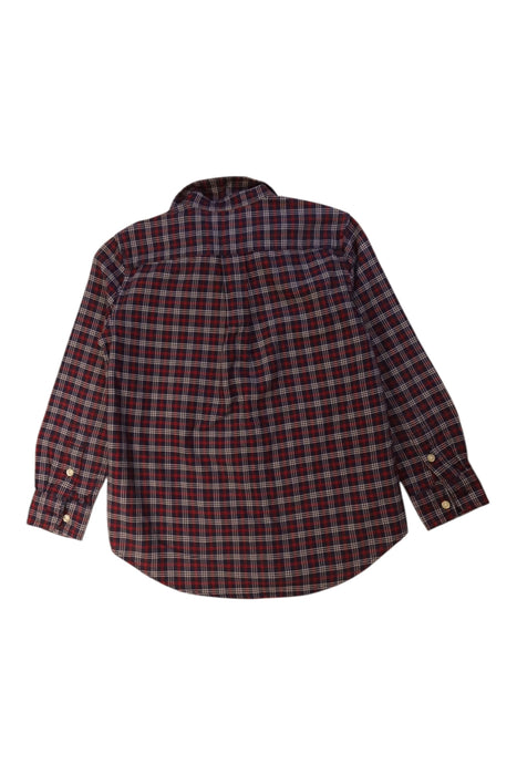 A Burgundy Long Sleeve Shirts from Ralph Lauren in size 6T for boy. (Back View)