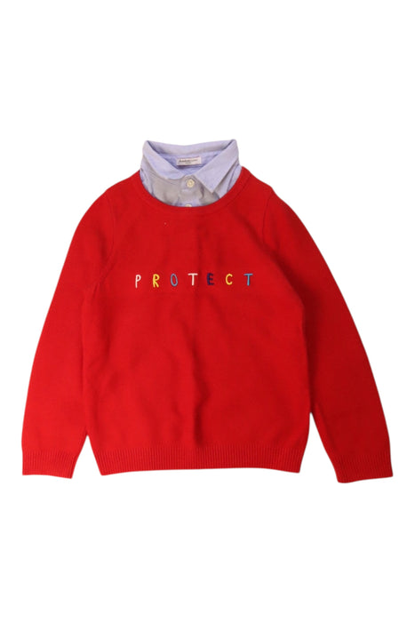 A Red Knit Sweaters from Balabala in size 5T for boy. (Front View)