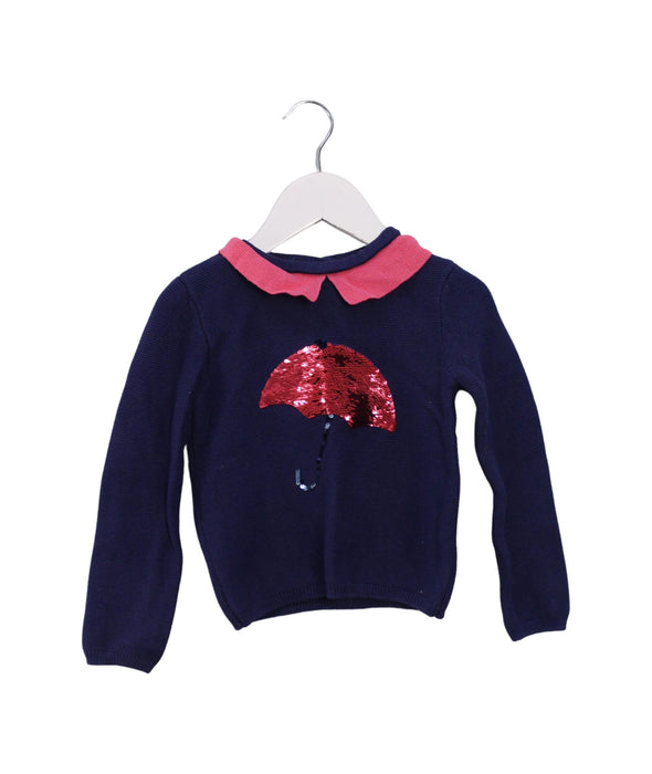 A Navy Knit Sweaters from Sergent Major in size 18-24M for girl. (Front View)
