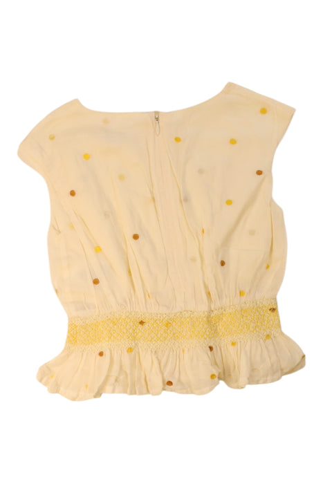 A Purple Sleeveless Tops from Chloe in size 4T for girl. (Back View)