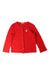 A Red Buttoned Sweatshirts from Hot Biscuits Mikihouse in size 5T for girl. (Front View)