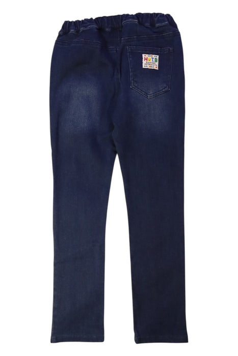 A Navy Jeans from Hot Biscuits Mikihouse in size 5T for girl. (Back View)