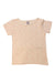 A Ivory Short Sleeve T Shirts from Petit Bateau in size 4T for girl. (Front View)