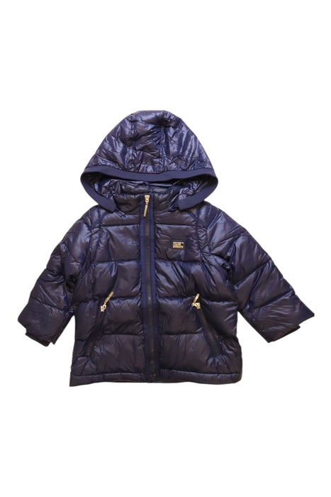A Navy Puffer/Quilted Coats & Outerwear from Nicholas & Bears in size 3T for girl. (Front View)