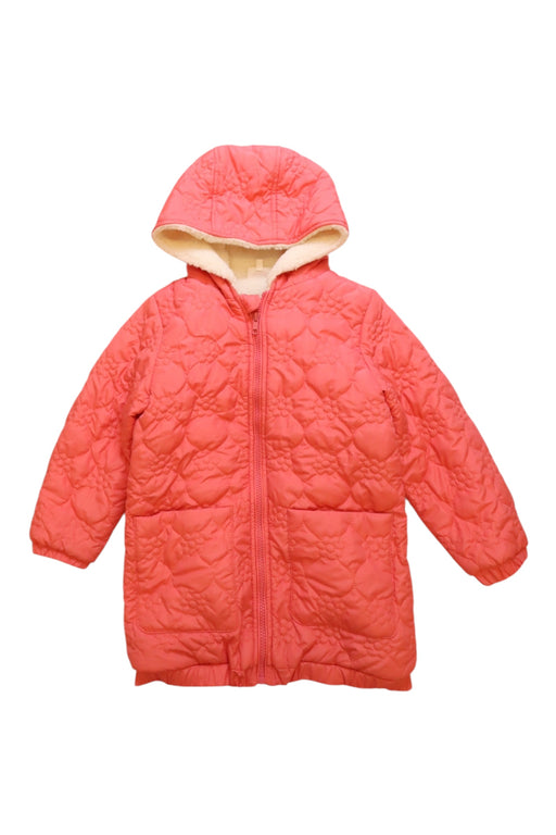 A Pink Puffer/Quilted Coats & Outerwear from Seed in size 6T for girl. (Front View)