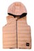 A Peach Puffer/Quilted Jackets from Aigle in size 6T for girl. (Front View)