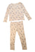 A Beige Pyjama Sets from Seed in size 7Y for girl. (Front View)