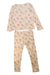 A Beige Pyjama Sets from Seed in size 7Y for girl. (Back View)