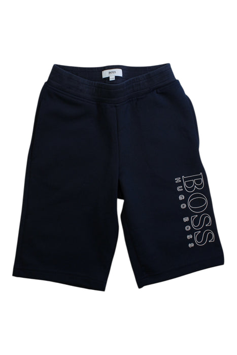 A Navy Shorts from Boss in size 8Y for boy. (Front View)