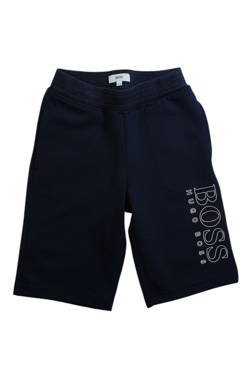 A Navy Shorts from Boss in size 8Y for boy. (Front View)