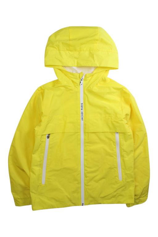 A Yellow Rain Jackets from Jacadi in size 10Y for boy. (Front View)