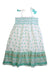 A Green Sleeveless Dresses from Sunuva in size 9Y for girl. (Back View)