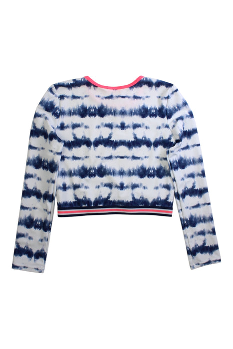 A Blue Rash Guards from Sunuva in size 11Y for girl. (Back View)