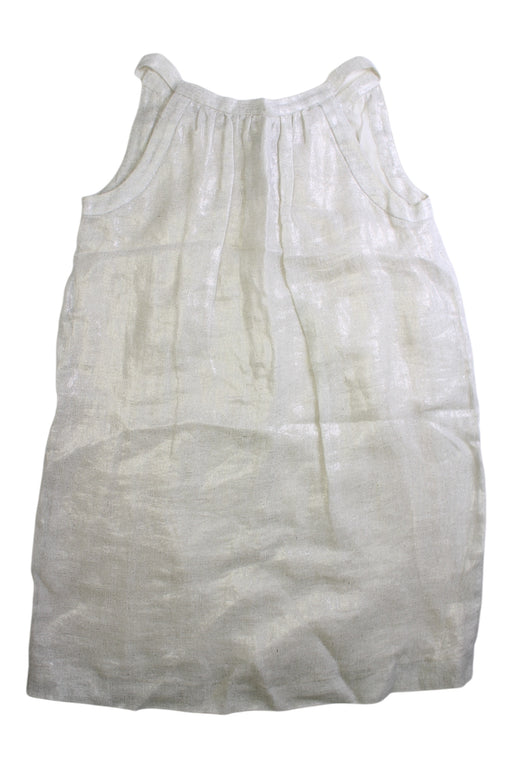A Ivory Sleeveless Dresses from Bonpoint in size 12Y for girl. (Front View)