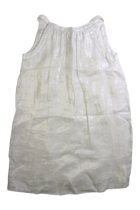 A Ivory Sleeveless Dresses from Bonpoint in size 12Y for girl. (Front View)