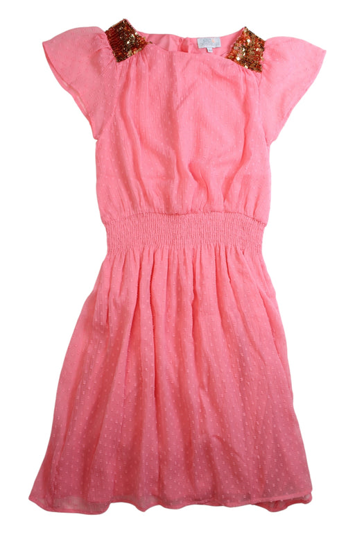 A Pink Short Sleeve Dresses from Wild & Gorgeous in size 10Y for girl. (Front View)