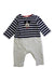 A Multicolour Long Sleeve Rompers from Petit Main in size 12-18M for boy. (Front View)