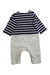 A Multicolour Long Sleeve Rompers from Petit Main in size 12-18M for boy. (Back View)