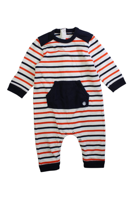 A Multicolour Long Sleeve Rompers from Petit Bateau in size 3-6M for boy. (Front View)