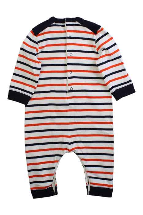 A Multicolour Long Sleeve Rompers from Petit Bateau in size 3-6M for boy. (Back View)