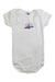 A White Short Sleeve Bodysuits from Petit Bateau in size 6-12M for boy. (Front View)