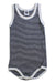 A Navy Sleeveless Bodysuits from Petit Bateau in size 6-12M for boy. (Front View)