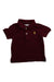 A Burgundy Short Sleeve Polos from Ralph Lauren in size 3-6M for boy. (Front View)