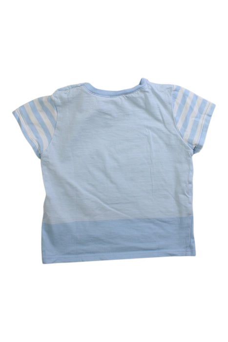 A Blue Short Sleeve T Shirts from Boss in size 6-12M for boy. (Back View)
