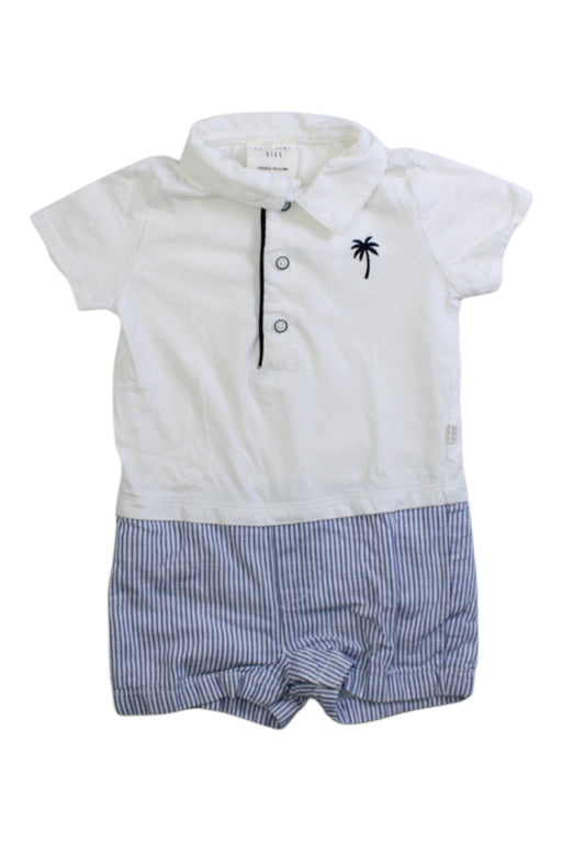 A White Short Sleeve Bodysuits from Carrément Beau in size 3-6M for boy. (Front View)