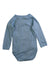 A Blue Long Sleeve Bodysuits from Petit Bateau in size 6-12M for boy. (Back View)