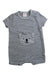 A Grey Long Sleeve Bodysuits from Seed in size 3-6M for boy. (Front View)