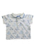 A White Short Sleeve Shirts from Jacadi in size 6-12M for boy. (Front View)