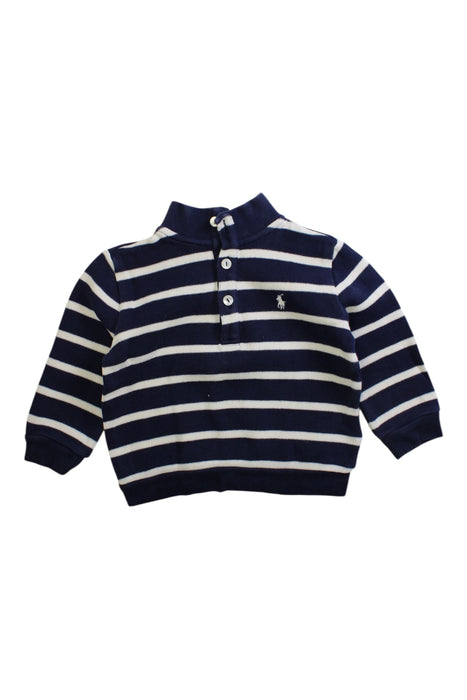 A Blue Sweatshirts from Ralph Lauren in size 12-18M for boy. (Front View)