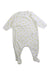 A White Onesies from Petit Bateau in size 3-6M for neutral. (Front View)
