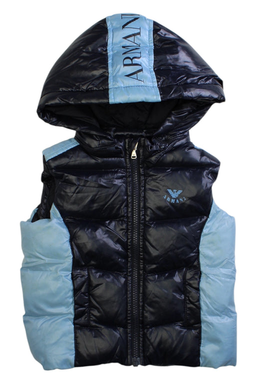 A Navy Puffer/Quilted Coats & Outerwear from Armani Baby in size 12-18M for boy. (Front View)