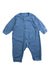 A Blue Onesies from Petit Bateau in size 6-12M for boy. (Front View)