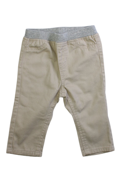 A Beige Casual Pants from Nautica in size 6-12M for boy. (Front View)