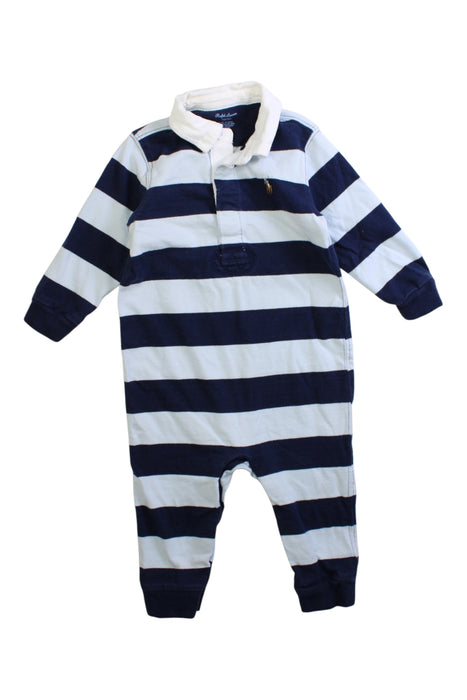 A Navy Onesies from Ralph Lauren in size 6-12M for boy. (Front View)