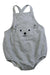 A Grey Sleeveless Bodysuits from Seed in size 12-18M for neutral. (Front View)