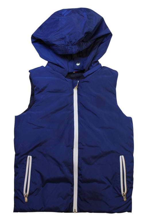 A Blue Outerwear Vests from Jacadi in size 8Y for boy. (Front View)