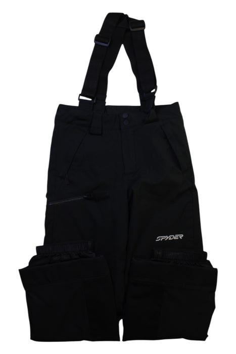 A Black Ski Pants & Salopettes from Spyder in size 10Y for boy. (Front View)