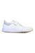 A White Sneakers from Adidas in size 11Y for boy. (Front View)